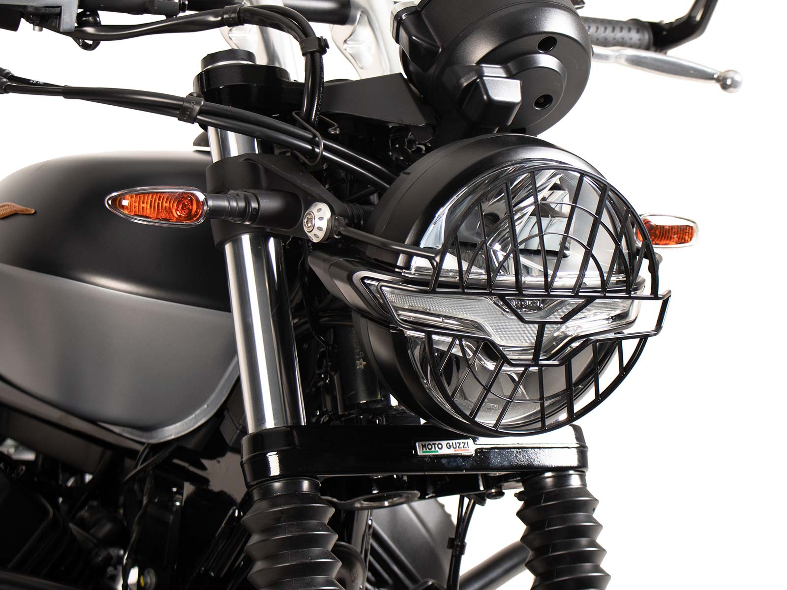 Lampenschutzgitter schwarz für Moto Guzzi V9 Bobber/Special Edition (2021-)