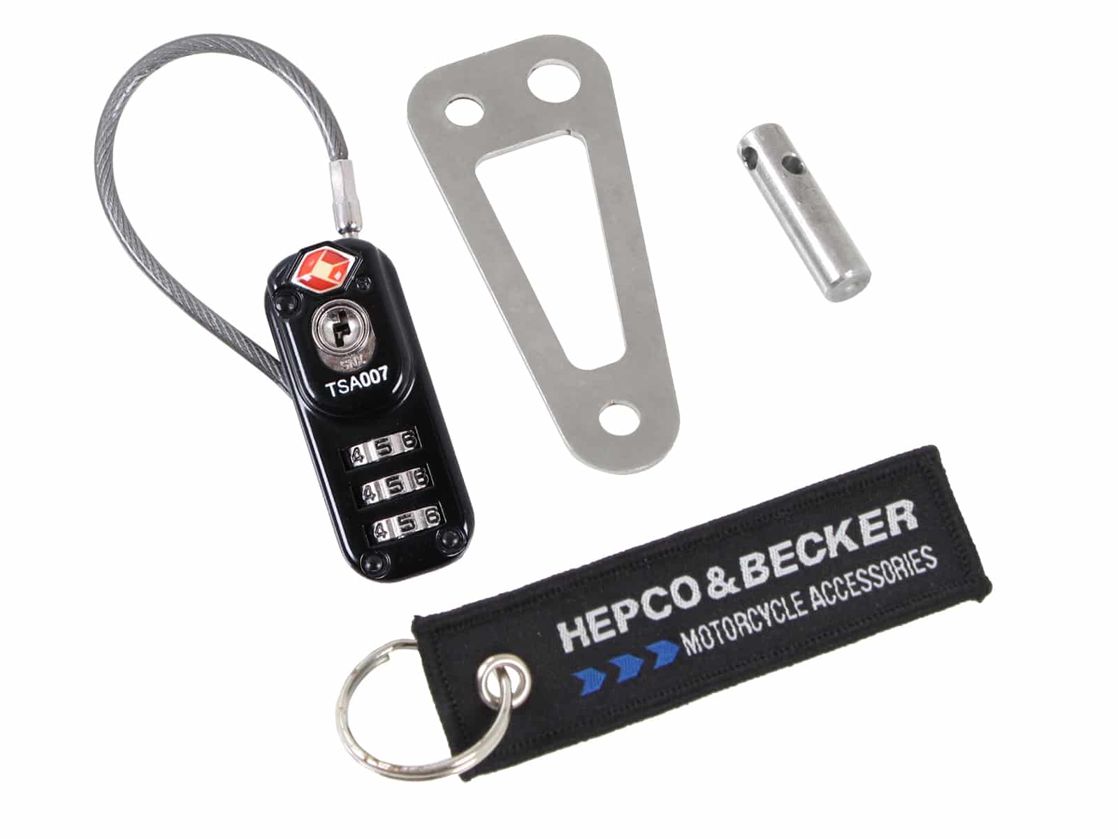 Diebstahlsicherung für Hepco&Becker Lock-it/Basic Tankrucksäcke und Hecktaschen