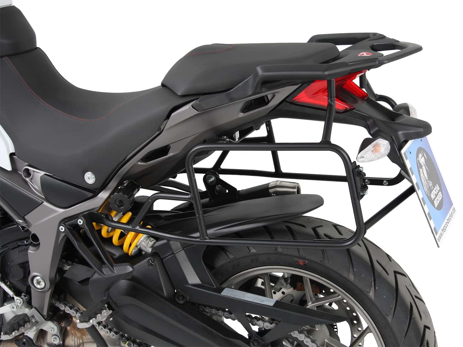 Seitenkofferträger festverschraubt schwarz für Ducati Multistrada 1260/S (2018-)