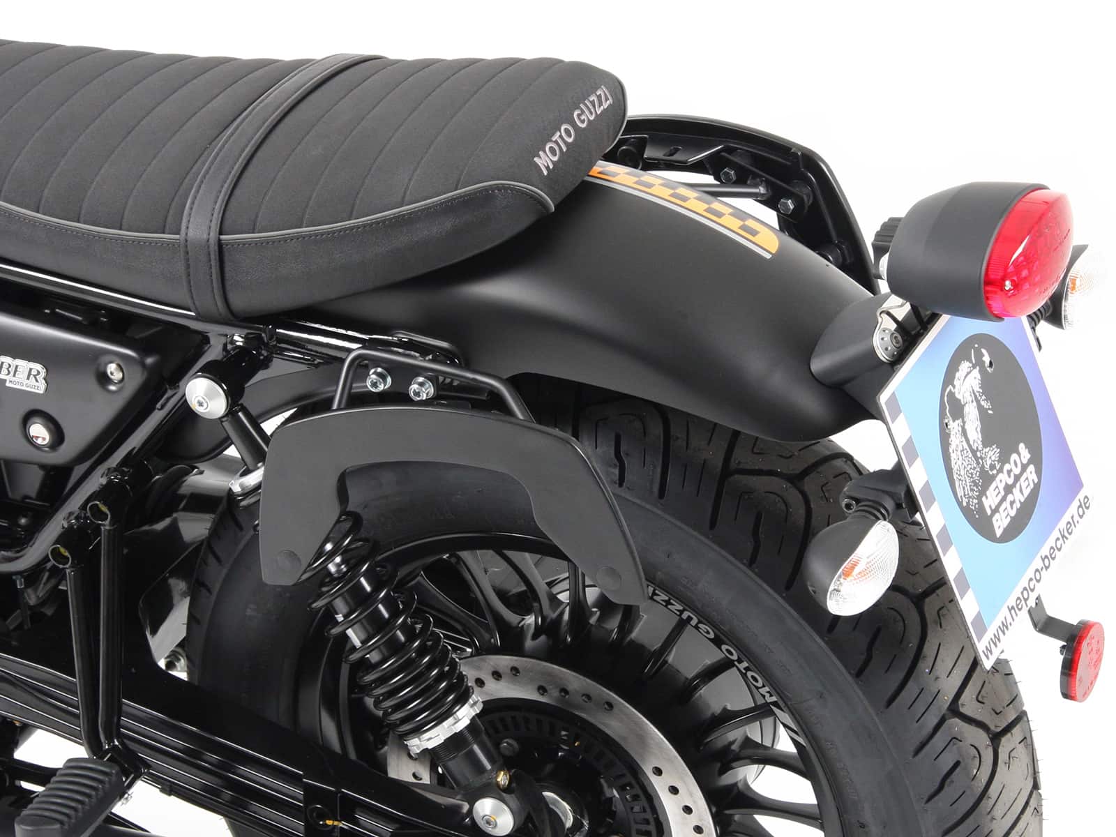 C-Bow Seitenträger schwarz für Moto Guzzi V 9 Bobber (2016-2020)