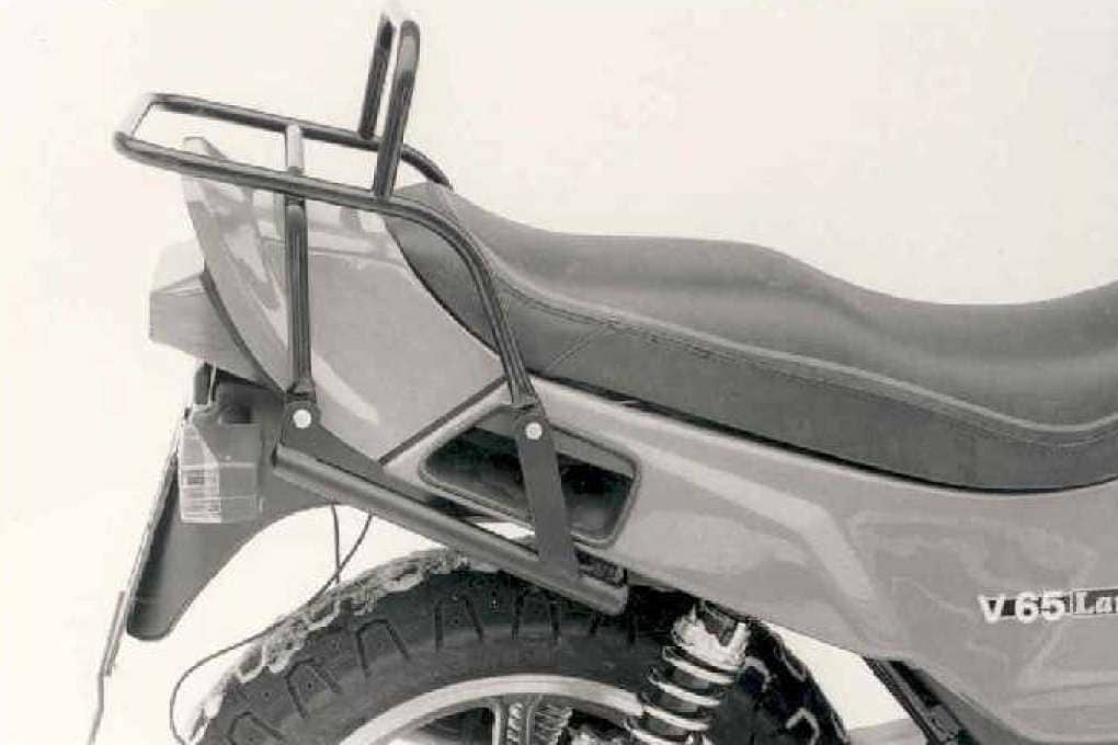 Topcase carrier tube-type black for Moto Guzzi V 65 Lario (1984-1987)
