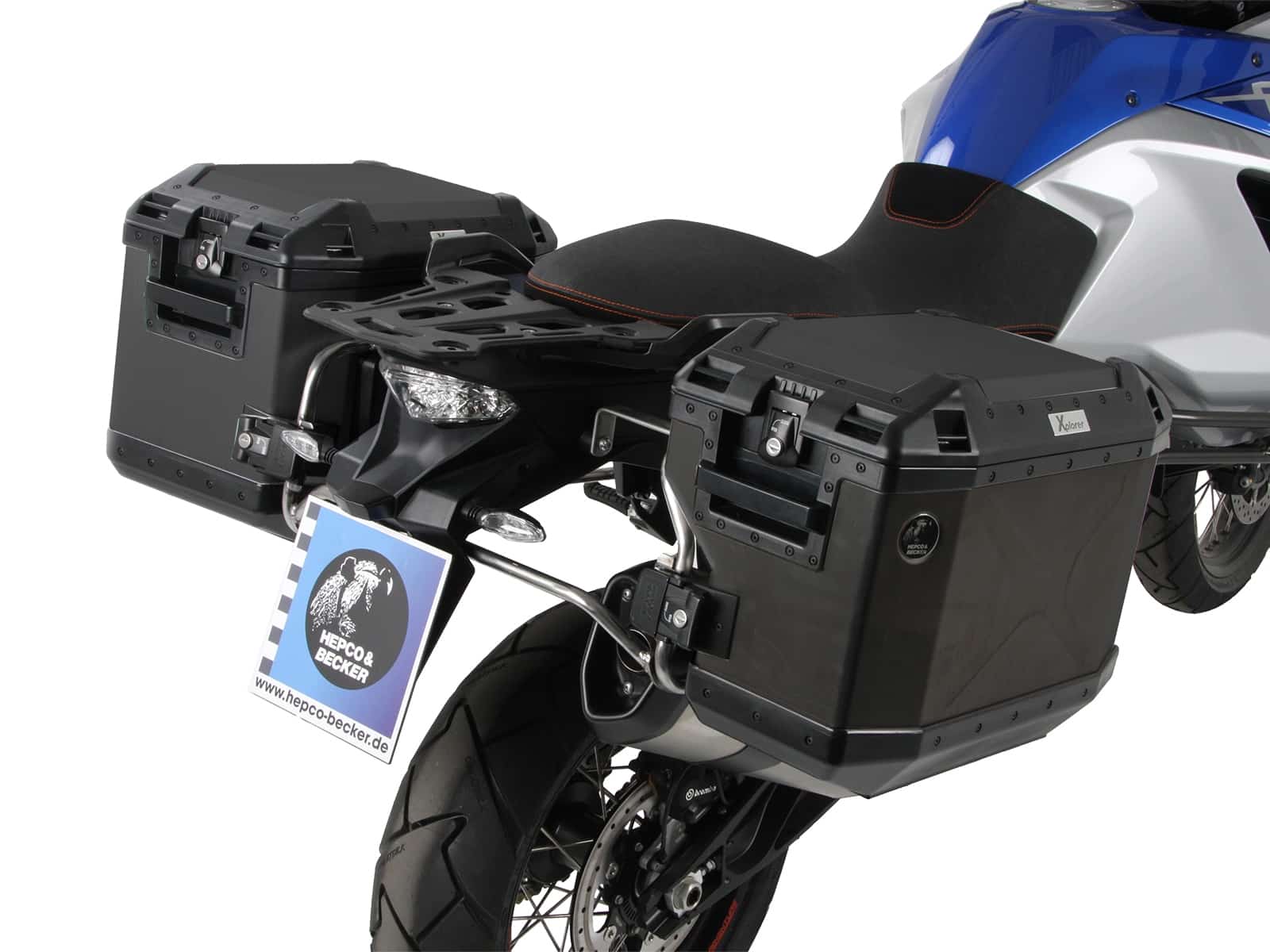 Kofferträgerset Cutout Edelstahlträger inkl. Xplorer schwarz Kofferset für KTM 1290 Super Adventure (2015-2020)