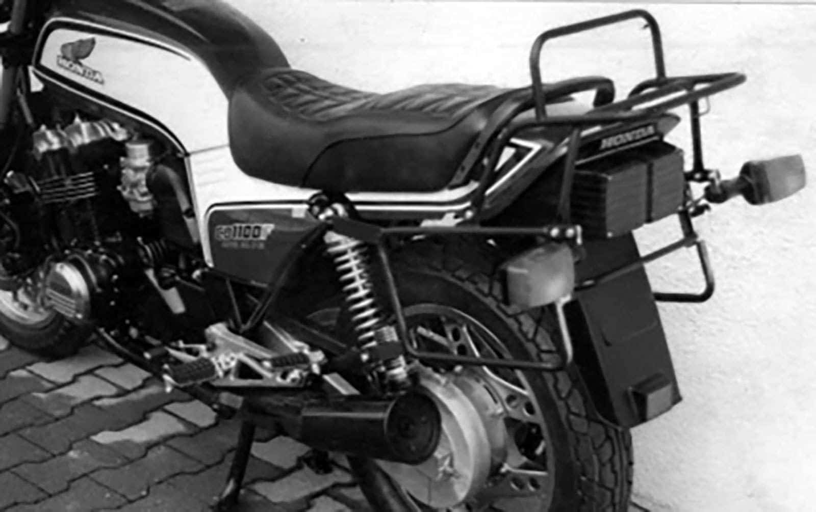 Komplettträgerset (Seitenkofferträger und Rohrgepäckbrücke Topcaseträger) chrom für Honda CB 750 FA/FB (1980-1984)/900 FA/FB (1981-1984)