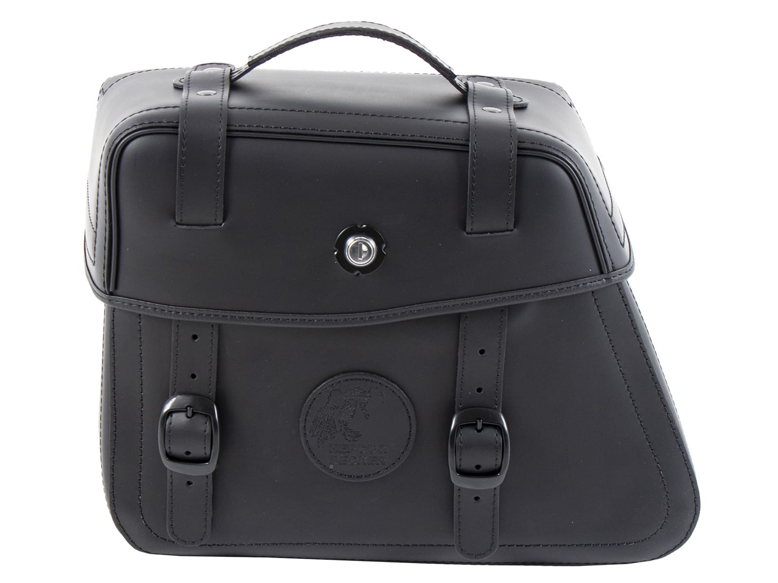 Leather single bag Rugged black left for C-Bow holder