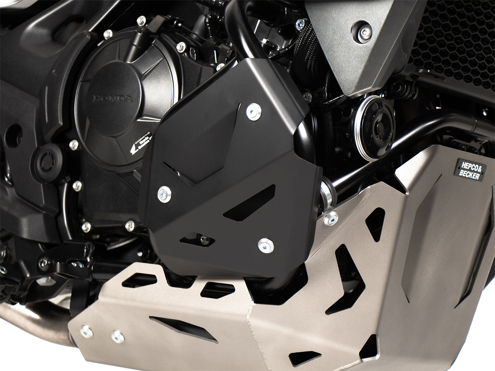 Zusatzbleche schwarz für Motorschutzbügel für Honda XL 750 Transalp (2023-)
