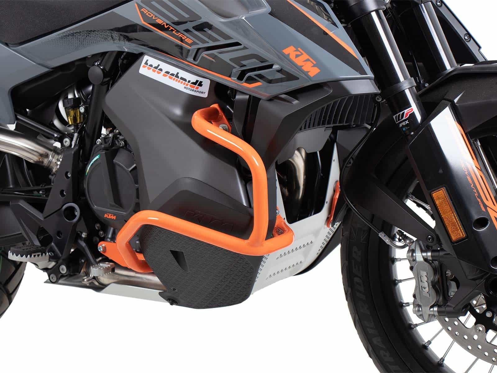 Engine protection bar orange for KTM 890 Adventure / R / Rally (2021-2022)