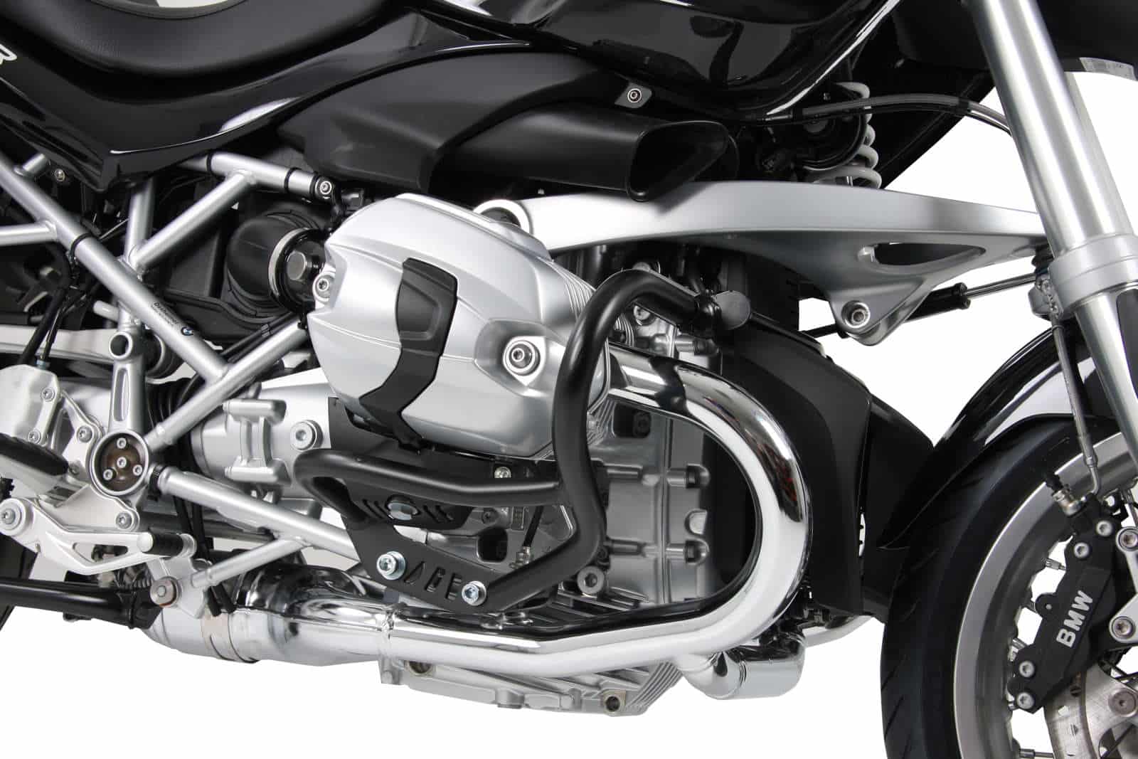 Engine protection bar black for BMW R 1200 R (2011-2014)