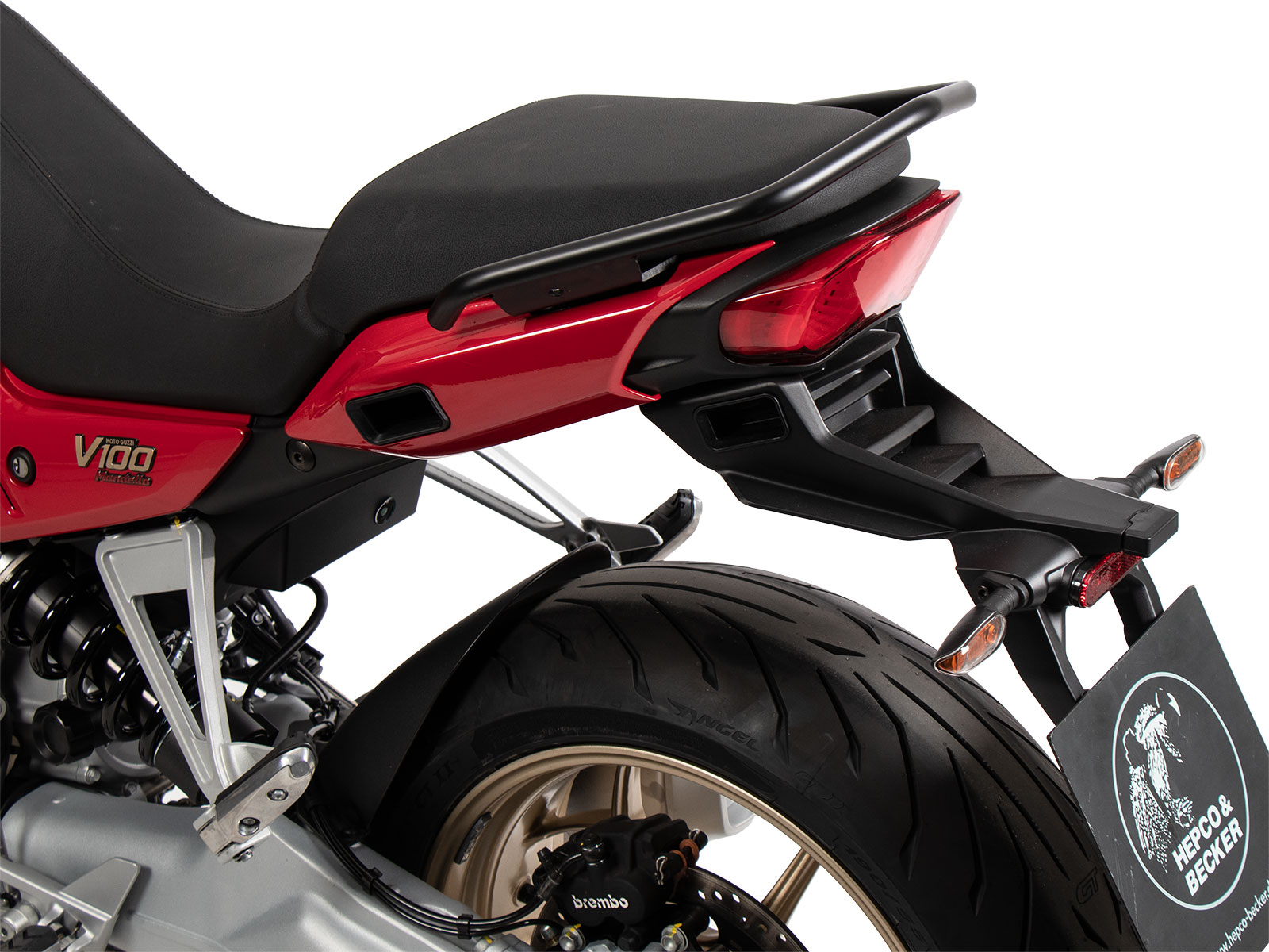 Pillion seat grab black for Moto Guzzi V100 Mandello / S (2022-)