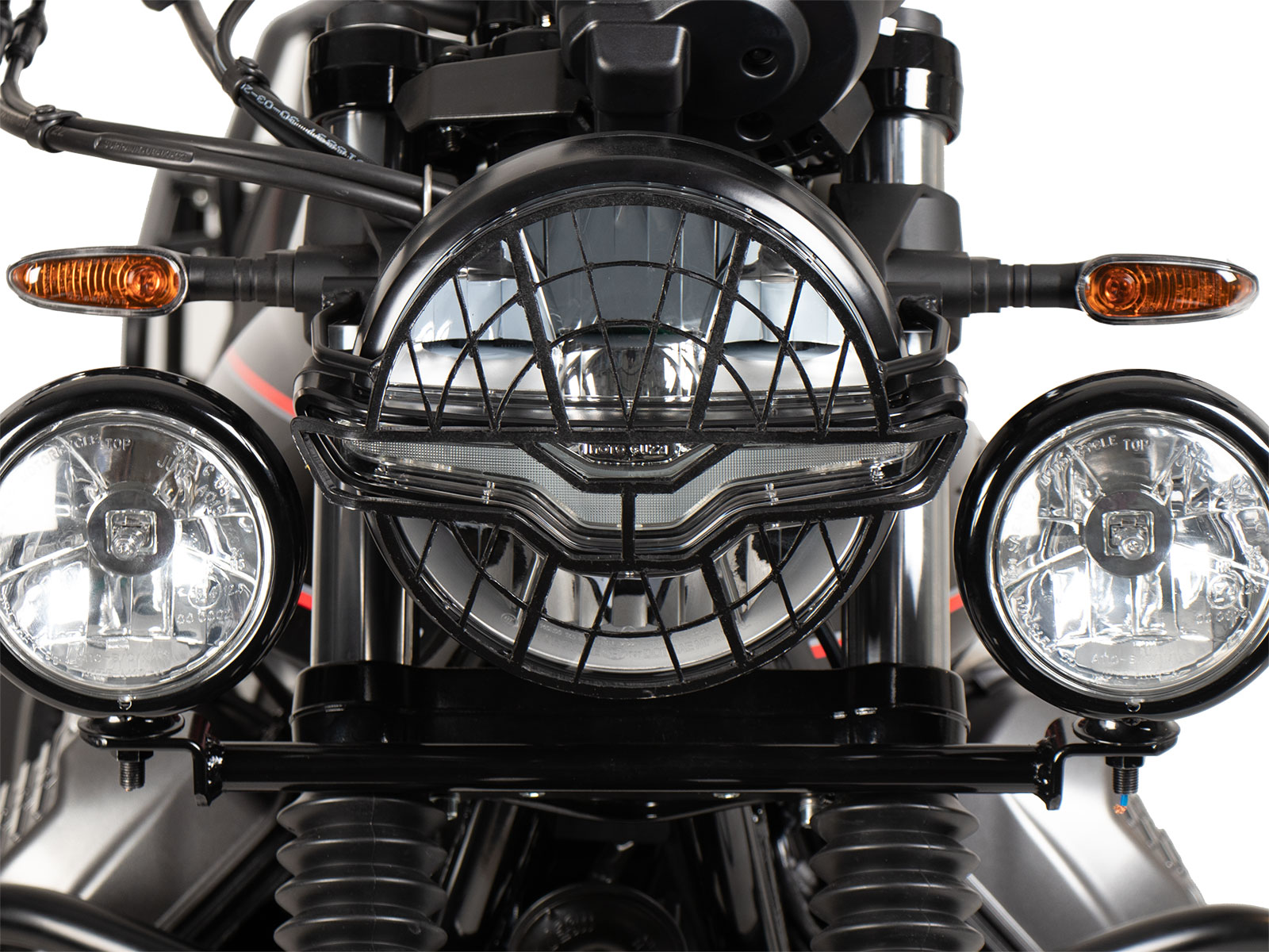 Lampenschutzgitter schwarz für Moto Guzzi V7 Stone Special edition (850ccm) (2022-)