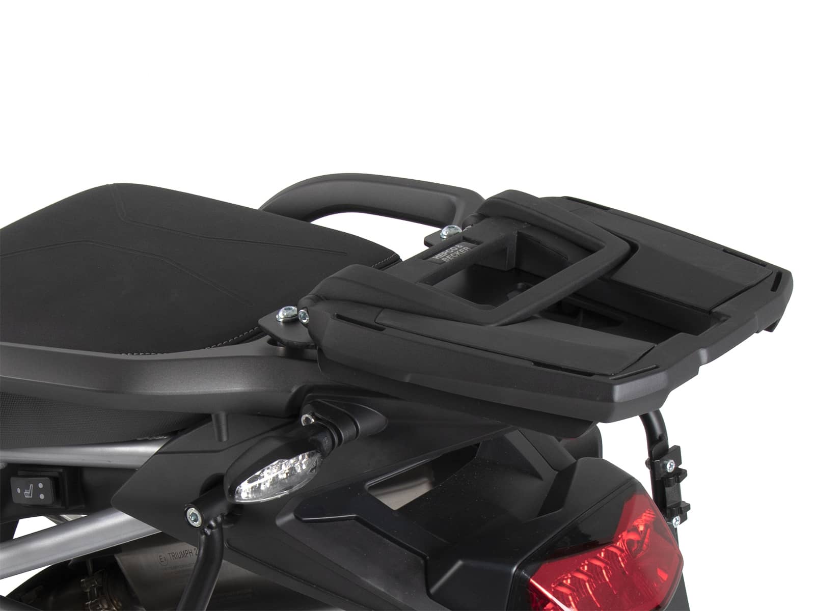 Easyrack topcasecarrier black for combination with original rear rack for Triumph Tiger 900 / Rally / GT / PRO (2020-2023)