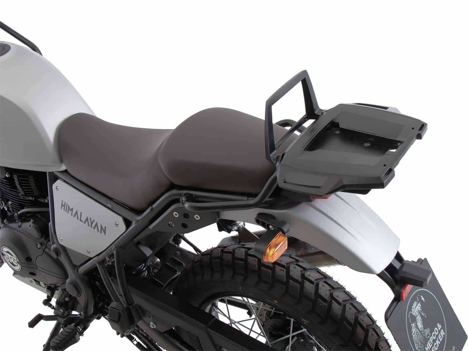 Alurack top case carrier black for combination with original rear rack for Royal Enfield Himalayan (2021-)