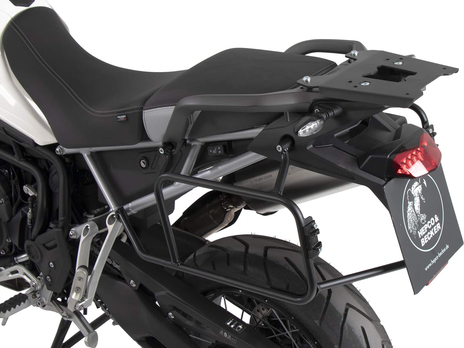 Sidecarrier permanent mounted black for Triumph Tiger 900 / Rally / GT / PRO (2020-2023)