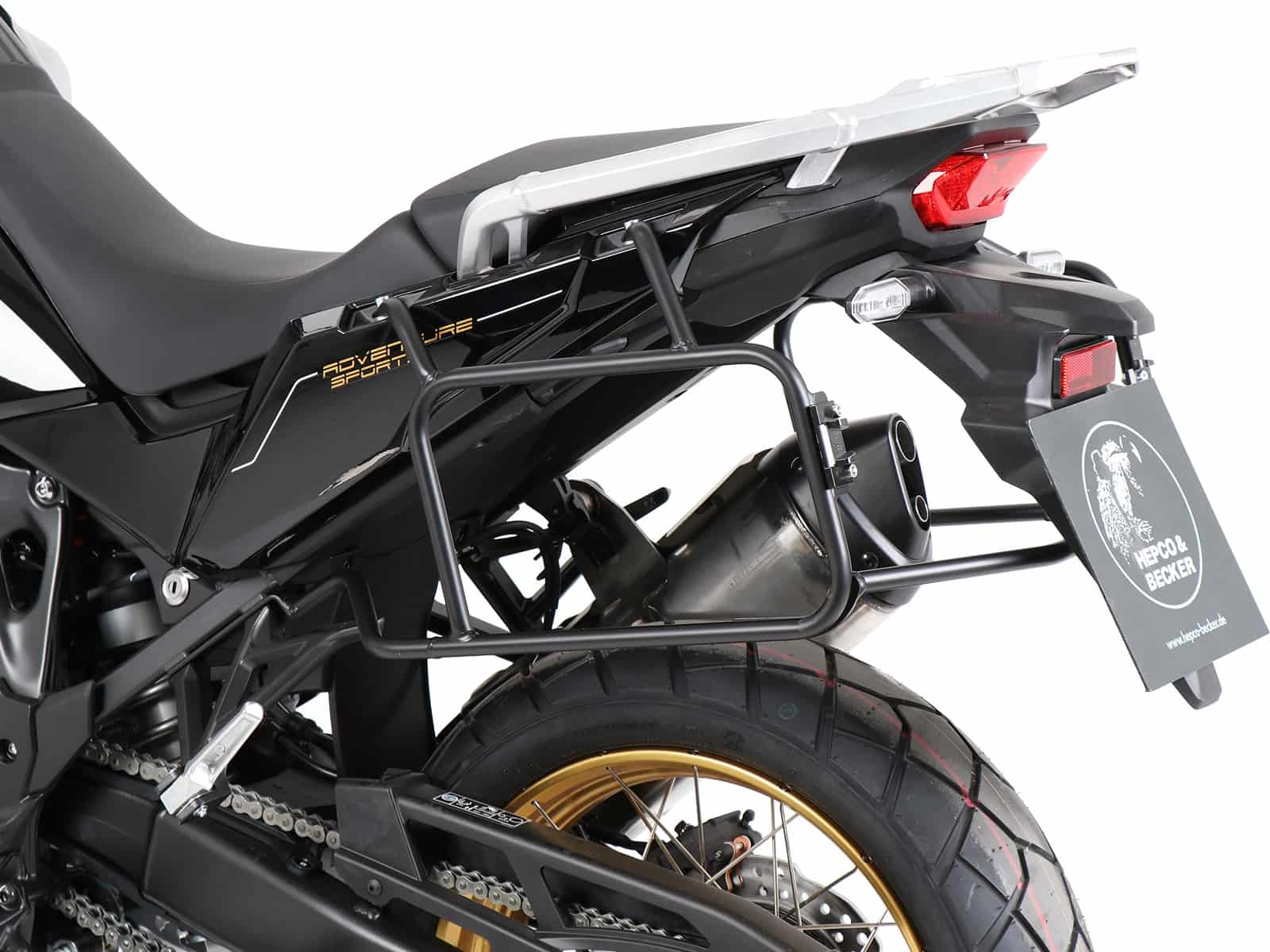 Sidecarrier permanent mounted black for Honda CRF 1100L Africa Twin (2019-2023) / Adventure Sports (2020-2023)