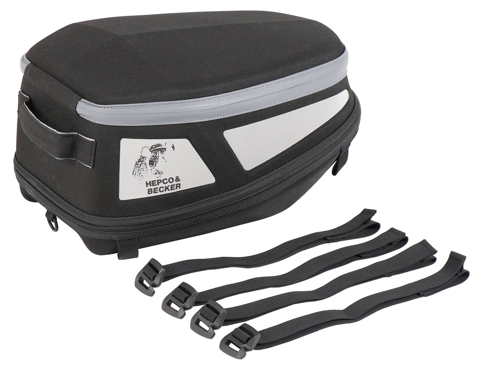 Royster Rearbag Sport Hecktasche mit Gurtbefestigung - schwarz/grau