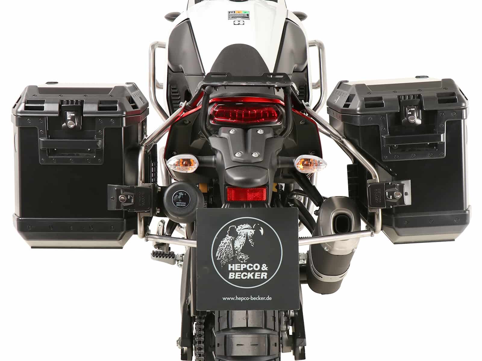 Kofferträgerset Cutout schwarz inkl. Xplorer Cutout Kofferset für Yamaha Ténéré 700 / Rally (2019-)