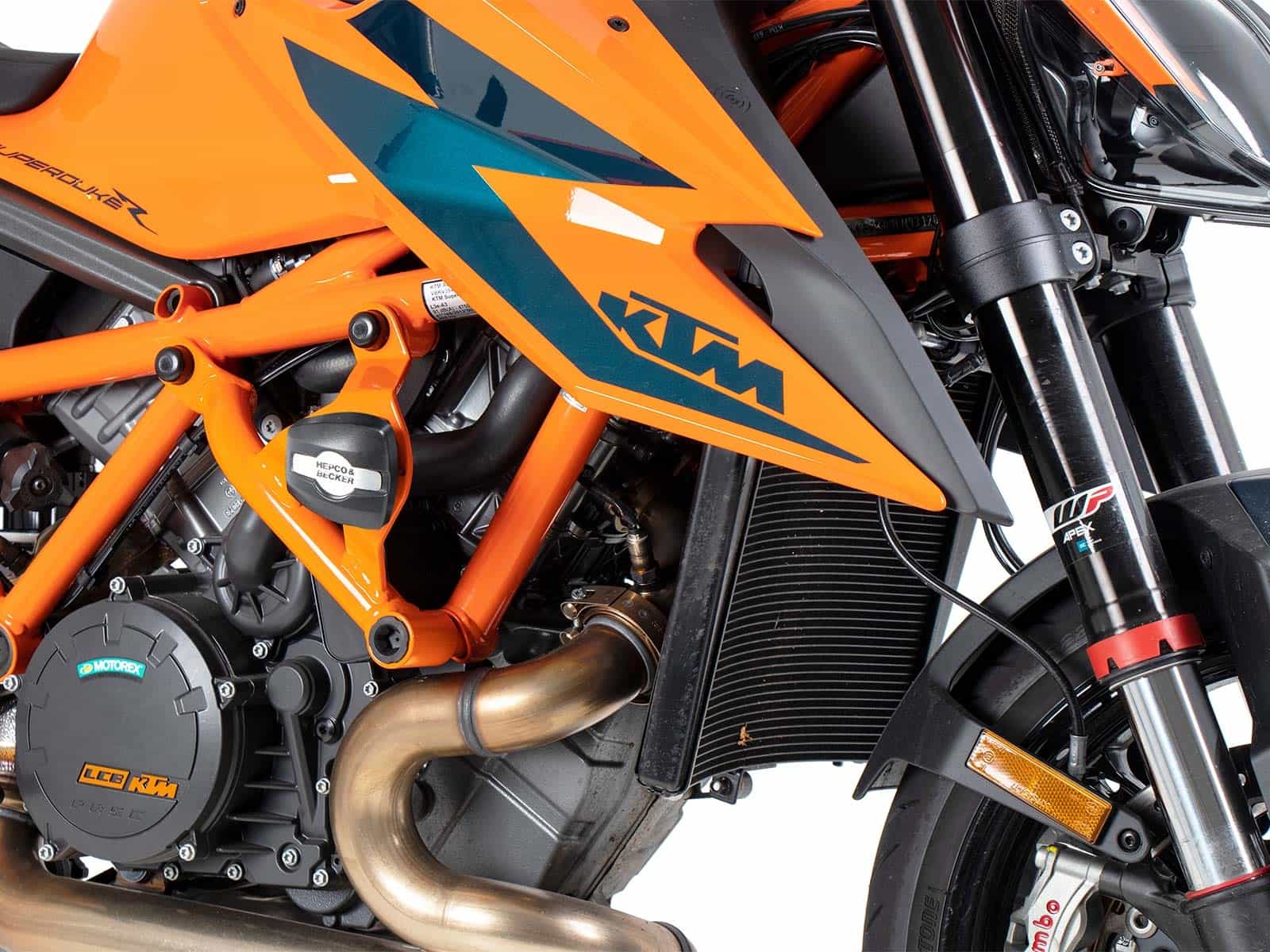 Motorschutzbügel inkl. Protectionpad orange für KTM 1290 Super Duke / R / EVO (2020-2023)